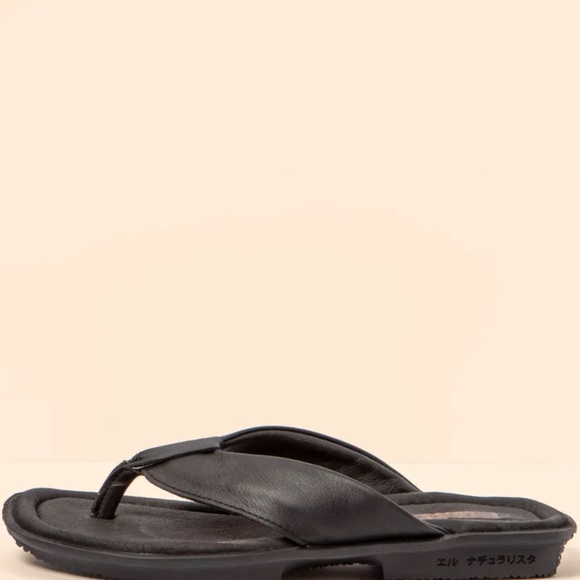 🆕 El Naturalista WAX NAPPA BLACK / MAKISU SANDALS Size - Picture 3 of 12
